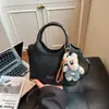 Bolsa Cesta de Legumes Portátil de Nicho Coreana para Mulheres 2026 Nova Moda Versátil Bolsa Balde Simples Super Popular Bolsa Transversal