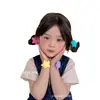 Elásticos de Cabelo Coloridos com Estrelas para Meninas Pequenas, Presilhas Fofas para Bebês, Acessórios de Cabelo Elásticos para Crianças