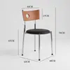 Cadeira de Jantar para Casa Usada Nórdica Moderna Celebridade da Internet Designer Berg Simples Francês Retrô Mesa e Cadeira de Jantar em Madeira Maciça