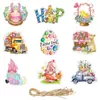 Decoración de Fiesta de Pascua de Amazon Etiquetas Colgantes Tema de Pascua Diseño de Fiesta Etiquetas de Enano