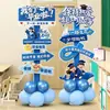 Temporada de Graduación Decoraciones para Ceremonias de Escuela Primaria y Secundaria Guías para Registro de Fotos de Clase en el Salón Globos Tablero KT Señales de Bienvenida