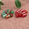 Contas tubulares de ágata vermelha natural franja material para grampo de cabelo longo cilíndrico pulseira de contas DIY feita à mão colar acessórios de joias