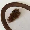 Pinza para el pelo con lazo de lana de cordero BB Clip Pinza para el pelo de Otoño e Invierno Lujo Ligero Gama Alta Clip para Flequillo Pinza para el pelo de Mujer Clip Lateral Accesorio para el pelo