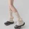 Meias de tricô para Outono e Inverno meias JK de pelo y2g hot girl cobertura de perna para todas as ocasiões meias para botas de neve coleção de meias lolita
