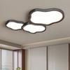 Luz Principal de Sala de Estar, Lámpara de Nube Medieval, Lámpara de Techo, Protección Ocular de Espectro Completo, Lámpara de Vestíbulo con Textura de Madera de Nogal Retro