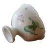 Taza de Té Mariposa Pintada a Mano de Jingdezhen Ruyeguisong para Mujeres, Taza de Maestro de Gama Alta, Taza con Pie Alto y Boca de Flor, Taza para Cata de Té, Juego de Té