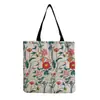 Bolso de hombro con estampado de flores al por mayor de fábrica plegable versátil gran capacidad Bolso de mano portátil para mujer para salir