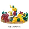 Silla giratoria exterior para niños de jardín de infantes, carrusel eléctrico grande de fibra de vidrio, camión de madera, caballo de madera, equipo de parque de atracciones