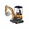 Haituo Suministros Excavadora Compacta Pequeña de Orugas para el Hogar Máquina de Gancho de 1.8 Toneladas para Excavar y Zanjear Exportada a Canadá