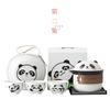Episodio 2 Panda Taza Rápida Cerámica Portátil Viaje Juego de Té Una Olla Tres Tazas Exterior Camping Set de Tazas de Té