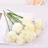 Planta verde artificial de eucalipto de 3 puntas para decoración de escena de arreglo floral, ramas verdes artificiales de hoja de dinero, accesorios, artículos decorativos, materiales florales
