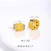 Color Fuerte que Conserva Arena Dorada Accesorios DIY Cornucopia Estrella de Ocho Puntas Palabra de Bendición Calabaza Agujero Pasante Pulsera Collar Cuentas Espaciadoras para Mujeres