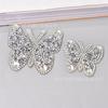 Adesivo de cristal com padrão de strass borboleta, peças de strass, remendo, lenço de cabeça, padrão de strass, roupas, acessórios para sapatos