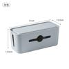 Caja de cables para almacenamiento de cables de pared, simple, con tablero de enchufe de refrigeración, caja organizadora de cargadores, caja de cables grande