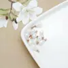 Accesorios para Colgar Perlas de Cobre DIY Colgante de Perla Redonda en Forma de Gota de Alta Imitación Accesorios para Joyería DIY de Ropa y Pulseras