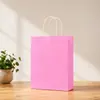 Bolsas tote, sacolas de papel kraft, impressas com logotipos, para carregar milk tea, produtos de panificação e comida para levar; também adequadas como sacolas de presente para o Festival do Meio Outono