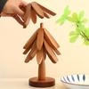 Estera de aislamiento térmico para árbol de Navidad, madera maciza, estera de aislamiento térmico para un árbol, estera para mesa de comedor, estera creativa para olla caliente para el hogar, posavasos, productos de madera
