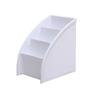 Caja de Maquillaje Trapezoidal de Tres Compartimentos Almacenamiento Creativo Sala de Estar Escritorio de Oficina Organizador Portalápices Caja de Almacenamiento Caja de Plástico Miscelánea
