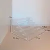 Cuentas de Azúcar Glas de Colores Caja de Almacenamiento Transparente Estante de Almacenamiento Trapezoidal de Acrílico Almacenamiento de Herramientas para Hornear Multifunción