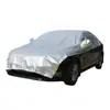 Capa de carro de meio corpo espessada, protetor solar de carro, isolante térmico, à prova d'água, à prova de poeira, adequada para todas as estações, capa de carro de meio corpo