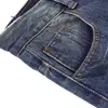 Pantalones acampanados de mezclilla blanca lavada, pierna ancha holgada, estilo de vibra vintage, pantalones largos casuales hippies modernos desgastados para hombre