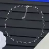 Collar de Letras de Lujo Ligero Nuevo Estilo Transfronterizo Europeo y Americano 2025 con Logo e Incrustaciones de Diamante para Mujer, Venta al por Mayor de Collares de Gama Alta