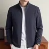 Chaqueta de hombre transfronteriza, nueva colección de otoño 2026, casual y elegante para el trabajo, cuello alto, con cremallera, chaqueta cortavientos para hombre