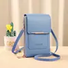 Bolsa de Celular Nova Transfronteiriça Bolsas Femininas Simples Moda Bolsa de Ombro Carteira Vertical Bolsa Mensageira para Celular