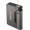 Isqueiro substituível criativo separado estojo de cigarro JD001 automático fumaça 10 pacote estojo de cigarro atacado presente