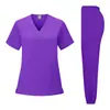 Ropa Médica Personalizada, Camisetas con Cuello en V Absorbentes de Sudor con Placas de Nombre Bordadas, Uniformes para Centros de Cuidado Postparto, Producción en Lotes Pequeños con Muestras Gratuitas