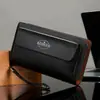 Bolso de Mano para Hombre Bolso de Mano de Negocios para Hombre con Doble Cremallera Gran Capacidad Bolsa para Teléfono Móvil Bolso de Mano para Hombre Comercio Exterior Transfronterizo Venta al por Mayor