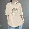 Comercio Electrónico Transfronterizo~Últimas Existencias Camiseta de Manga Corta para Mamá Mujer Holgada Talla Grande Gordita MM Cubre Barriga Oculta Grasa Adelgazante Top de Media Manga