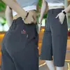 Pantalones cortos de punto de seda helada ligeros de verano transfronterizos, frescos y transpirables, suaves y adelgazantes, resistentes a los arañazos, pantalones casuales de alta calidad para hombre