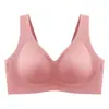 Sutiã top faixa de gel tecnologia preta 080 lingerie sem costura feminino sem fio push up suporte superior para seios pequenos sutiã ajustável