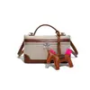 Bolso de caja portátil popular de color de contraste de este año para mujer, nuevo de verano 2025, moda retro casual, bolso de hombro cruzado