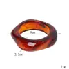 Diseño estilo europeo y americano, pulsera con patrón de mármol, personalidad exagerada, tendencia en joyería de polígonos geométricos, transfronterizo