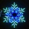 Luminária pendente LED para jardim, paisagem externa, gramado, luz de floco de neve, estrela