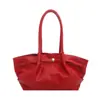 Bolsa Tote Cubo Retro de Nicho al por Mayor para Mujer 2026 Verano Nuevo Color Sólido Tejida de un Solo Hombro para Viajar Bolsa de Axila