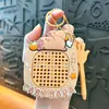 Llavero de dibujos animados creativos kappi bala de cara giratoria lindo colgante para mochila escolar llavero para llaves de coche pequeño regalo al por mayor