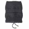 M1019 Chapéu Cachecol 2 Usos Suéter Chapéu Outono e Inverno Novo Feminino Veludo Quente e à Prova de Frio Tricô Proteção de Orelha Chapéu de Gola Alta