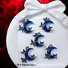 Accesorios de Estilo Oscuro Estilo Europeo y Americano Mariposa Negra Pistola Cruz de Rosa Colgante Pulsera de Cuentas DIY Collar