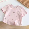 Camiseta de Manga Corta para Niña 2026 Nuevo Estilo Verano Niños Estilo Delgado Top Dopamina para Bebés Ropa de Verano Cómoda