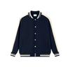 Cardigan japonês de algodão penteado 380g, suéter, casaco de beisebol para amantes, casaco de primavera e outono, casaco externo com combinação de cores, moderno