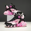 Zapatos para Niños 2026 Primavera/Otoño Nuevos Ligeros Amortiguadores Zapatos Deportivos Infantiles Niños Grandes Superficie de Cuero Antideslizantes Zapatos de Baloncesto para Estudiantes