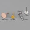 Pendientes planos de plata esterlina S925 hechos a mano con perla de fondo plano, accesorios para la oreja al por mayor