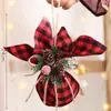 Decoraciones navideñas creativas DIY adornos de corte FLORAL diseño de escena de hogar/tienda accesorios para vestir