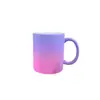Fabricante de Zibo Suministra Directamente Taza de Transferencia de Calor con Recubrimiento Degradado Taza de Color Spray Fluorescente Regalo Regalo Color Taza de Cerámica