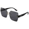Nuevas gafas de sol de alta calidad, gafas de sol de moda para mujer, protección solar, protección UV, gafas de sol adelgazantes de cara grande para hombres