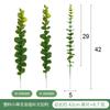Plástico artificial eucalipto boda arreglo floral accesorios cifrado verde planta simulación hoja de dinero eucalipto