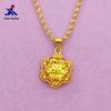 Latão banhado a ouro flor de ouro senhora pingente galvanizado imitação de ouro joias de comércio eletrônico barraca fornecimento pingente flor de rosa